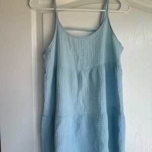 wild fable Light Blue Tiered Gauze Camisole Dress